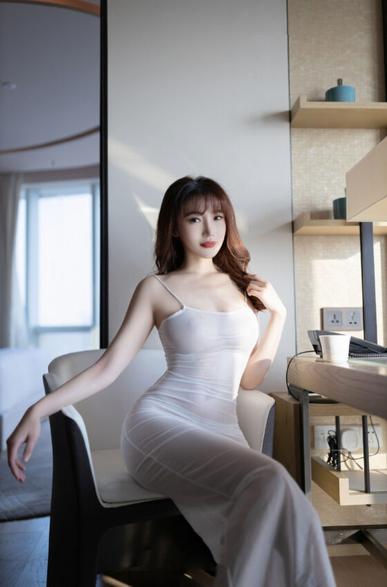 [秀人内购] 陆萱萱 诱人私拍福利 透明网纱