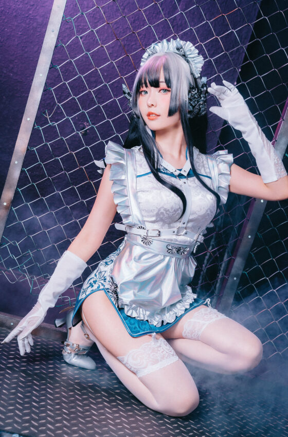[COSPLAY] Ely_eee(ElyEE子) – 賽博女僕 青輝石