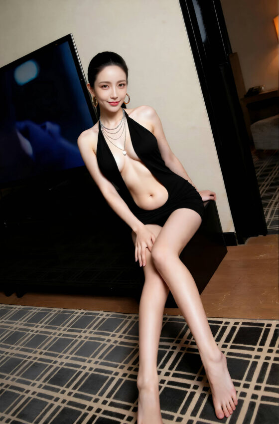 [AiGirl] 乐瑶 deep V-skirt [81P]
