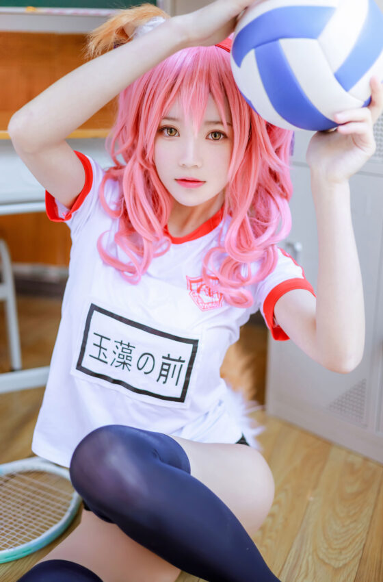 [COSPLAY] 桜桃喵 – 玉藻前体操服